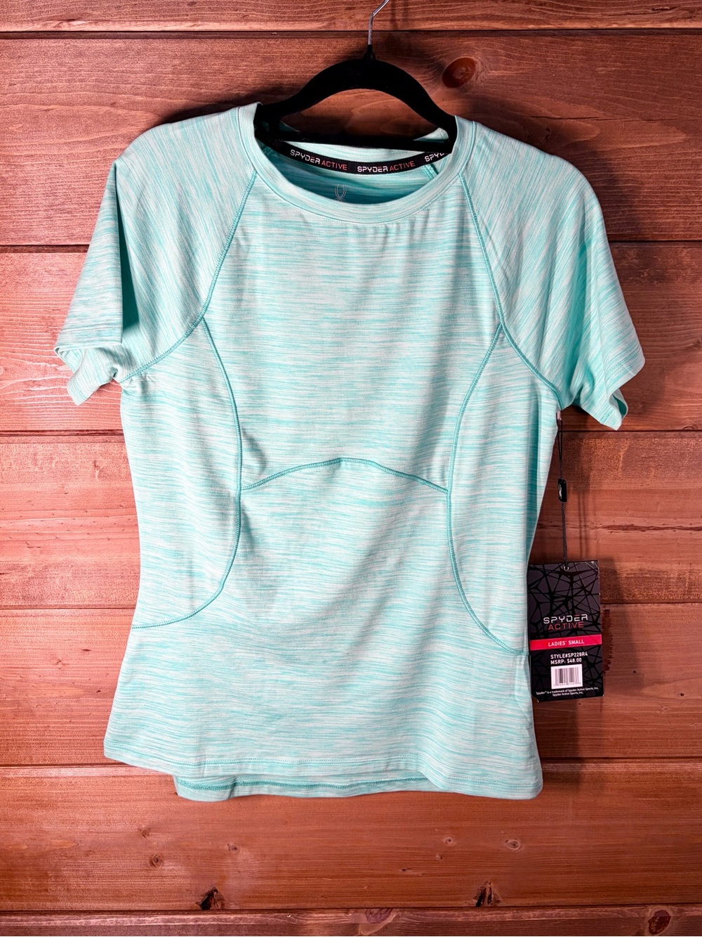 Spyder Women's Mint Green Short Sleeve Performance Tee Size Small 💕💚
